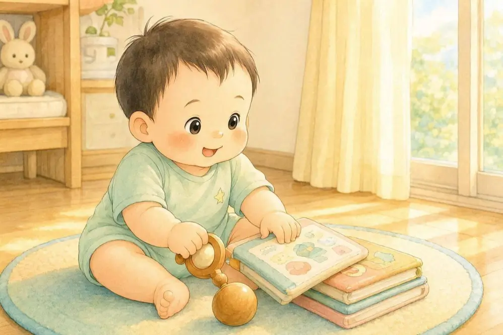 개월수별 다양한 감각놀이가 필요한 시기이다.