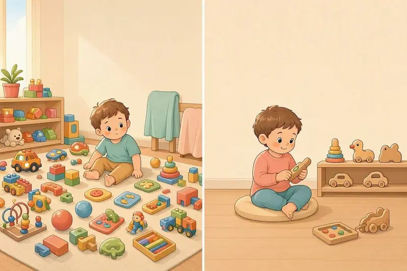 미국 톨레도 대학교 연구팀은 유아들을 두 그룹으로 나누어 놀이방 환경을 다르게 조성한 뒤 행동을 관찰하는 실험을 했습니다.