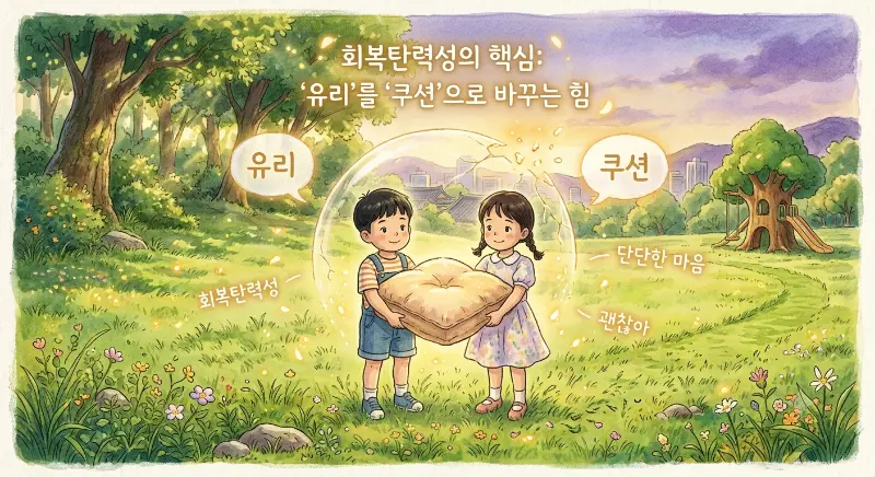 아이의 회복탄력성 키우기: ‘유리’를 ‘쿠션’으로 바꾸는 힘