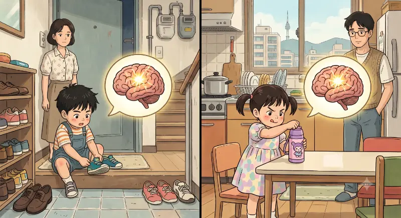 적절한 좌절이 영유아 발달과정을 돕는다.