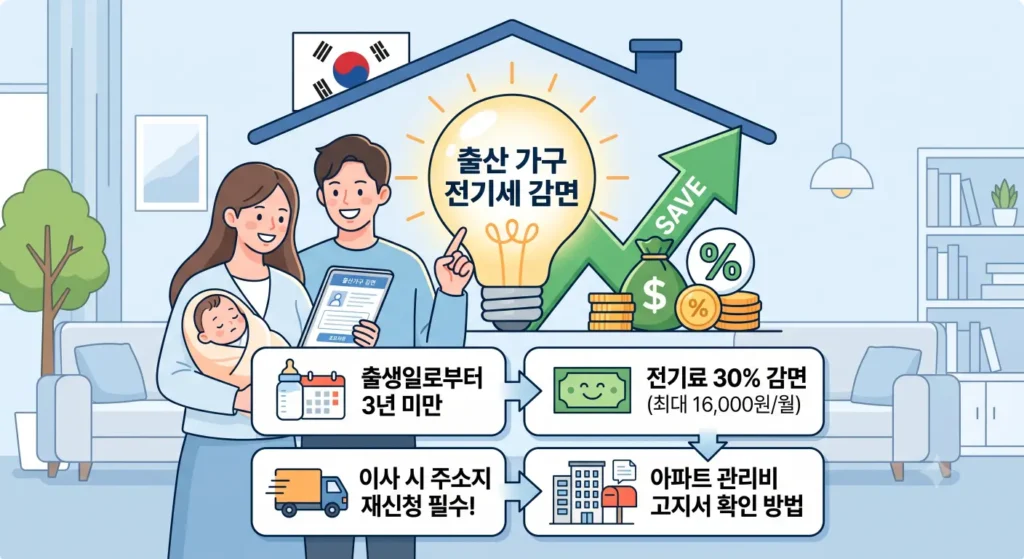출산가구 전기세 할인 및 에너지바우처 200% 활용법